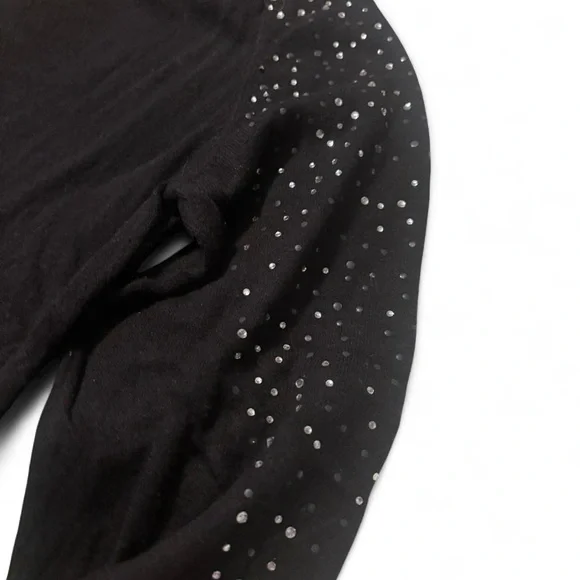 New York & Company Black Sweater with Studded Detail - Picture 3 of 4